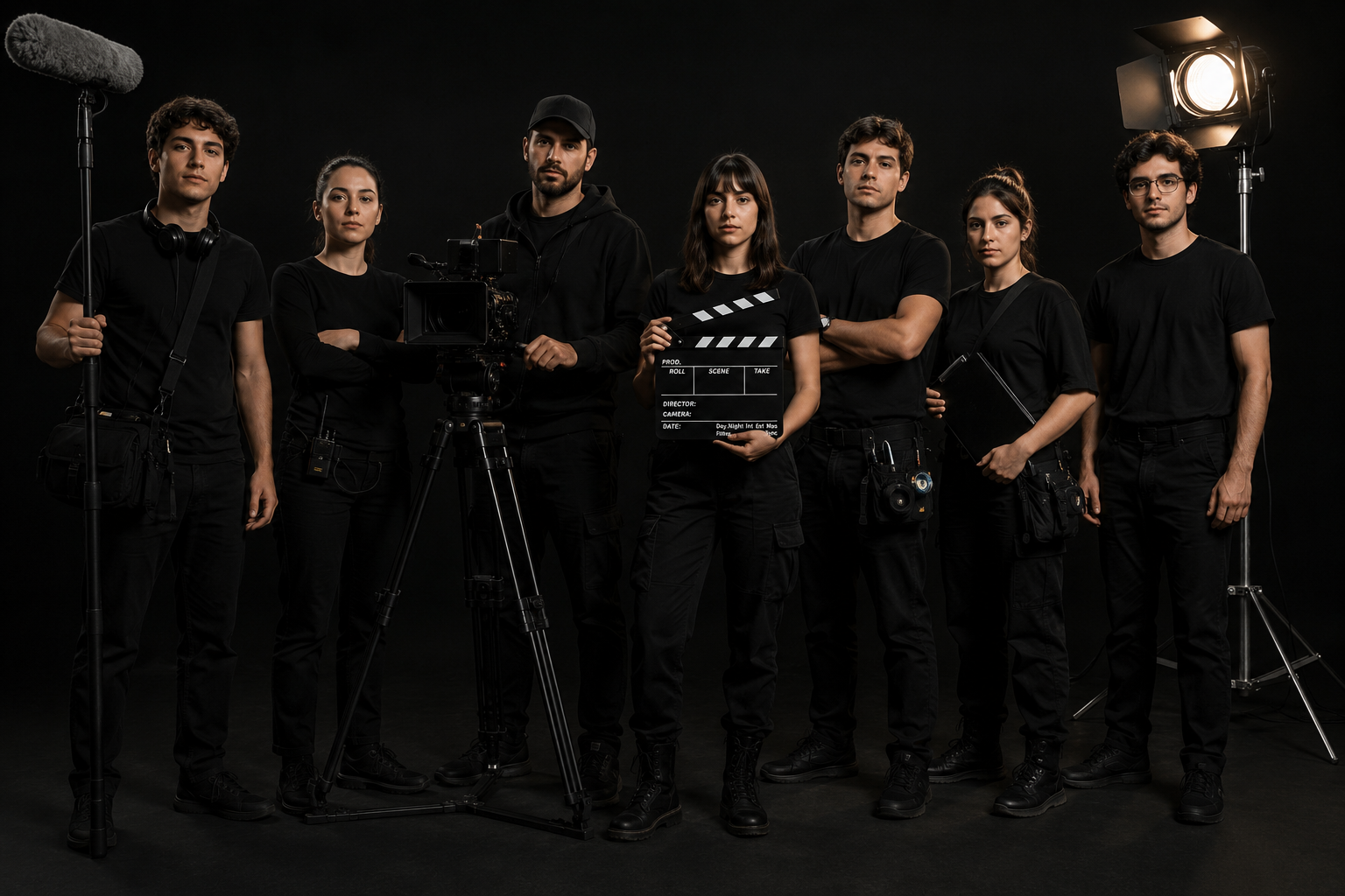 ¿Por qué los equipos de producción audiovisual visten de negro?